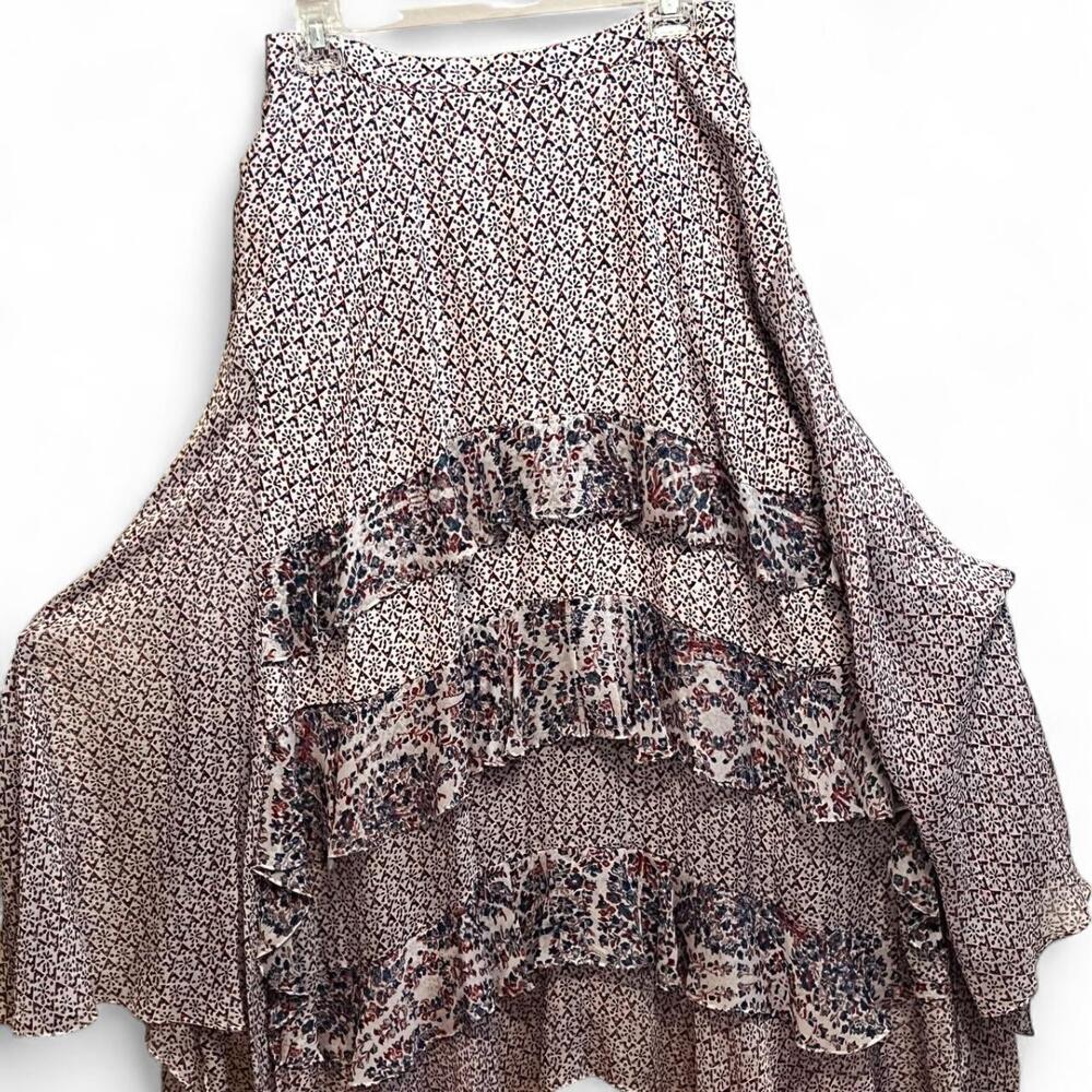 Rebecca Taylor - Women's Ruffled Midi Skirt - Size 8